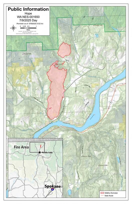 Crews continue to fight 3,200 acre Hope Fire near Northport5